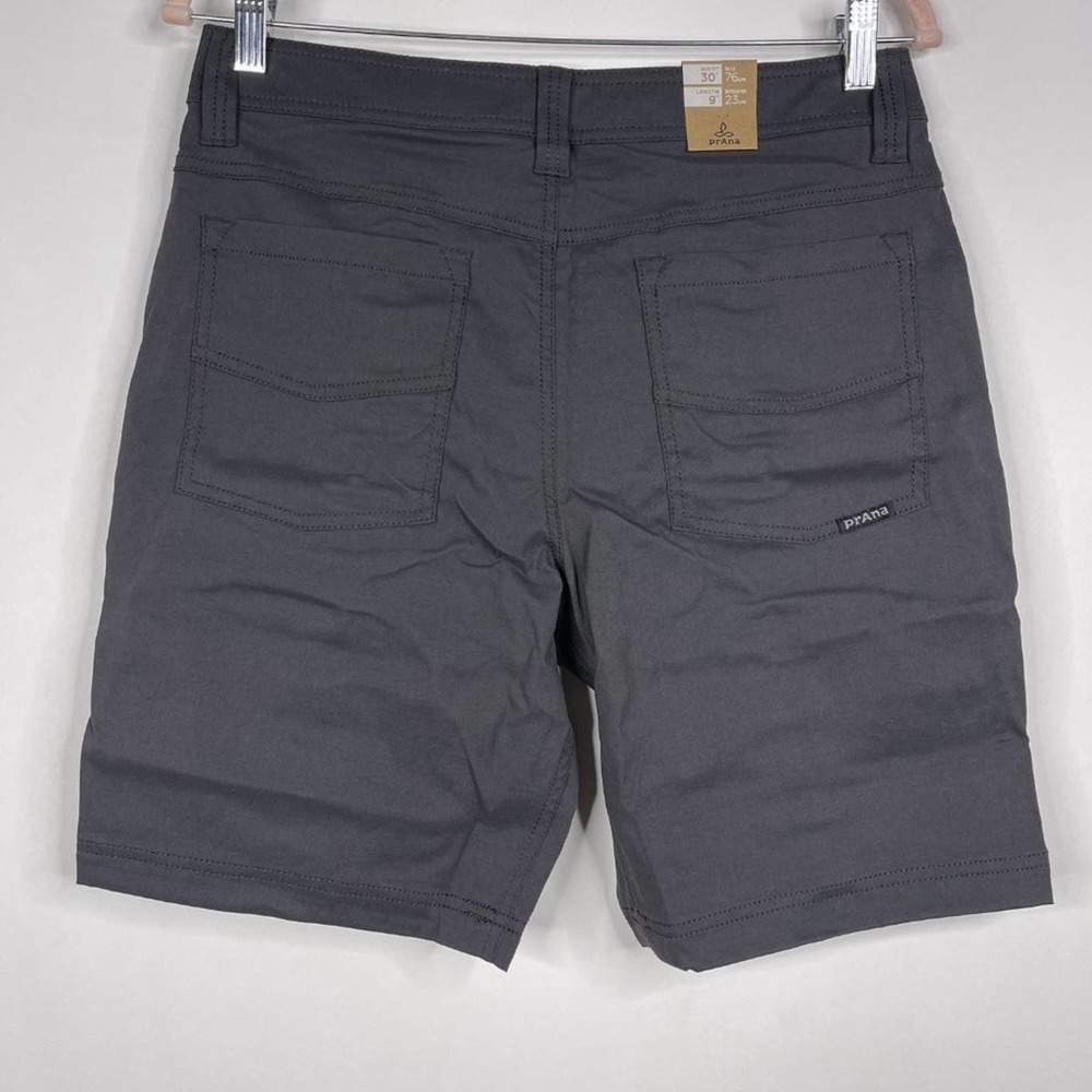 NWT prAna Brion Short 9" Inseam 30W Charcoal Abrasion Resistant Reinforced Rivet - Picture 7 of 15